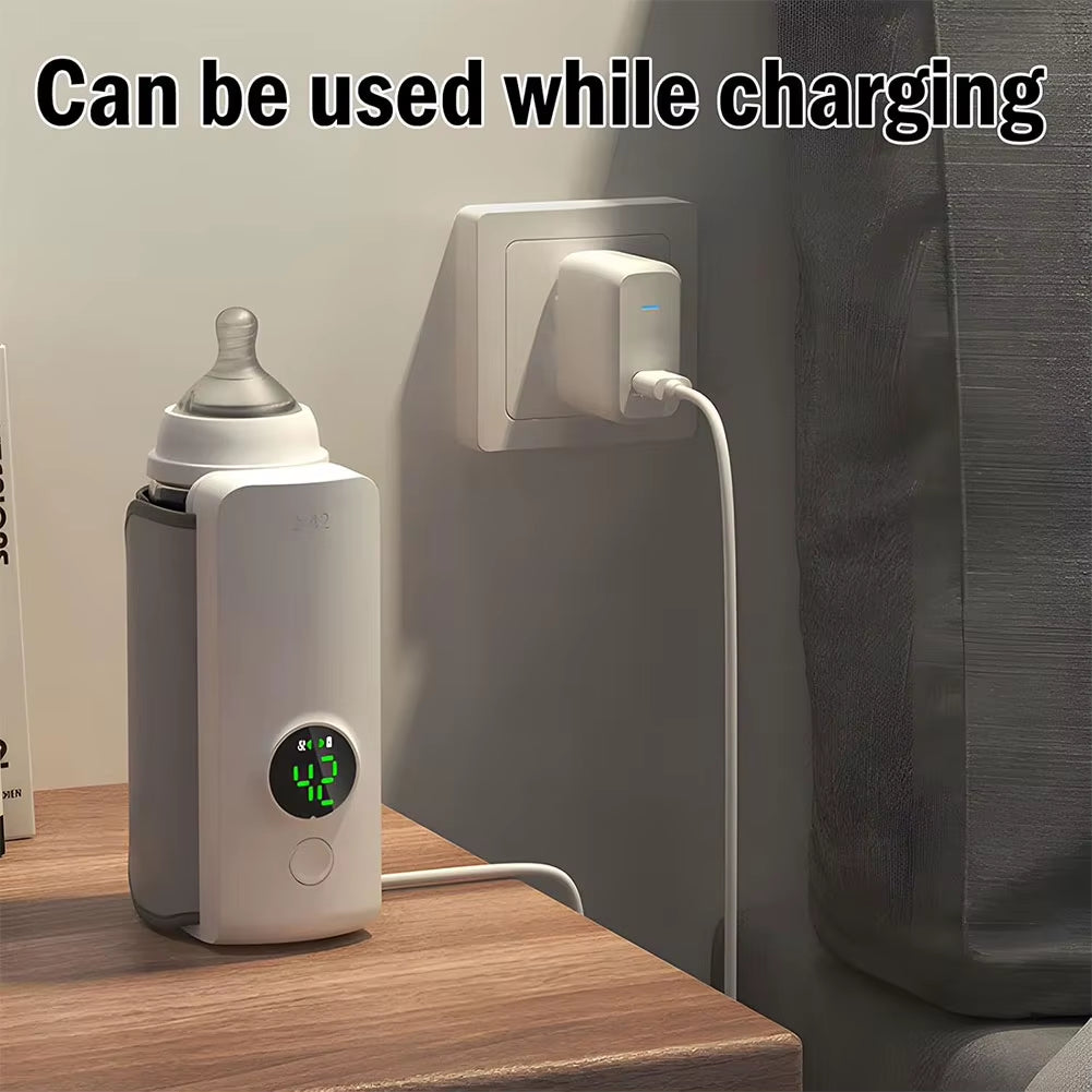 Cordless Milk Warmer with Temperature Control for Convenient Baby Feeding on the Go