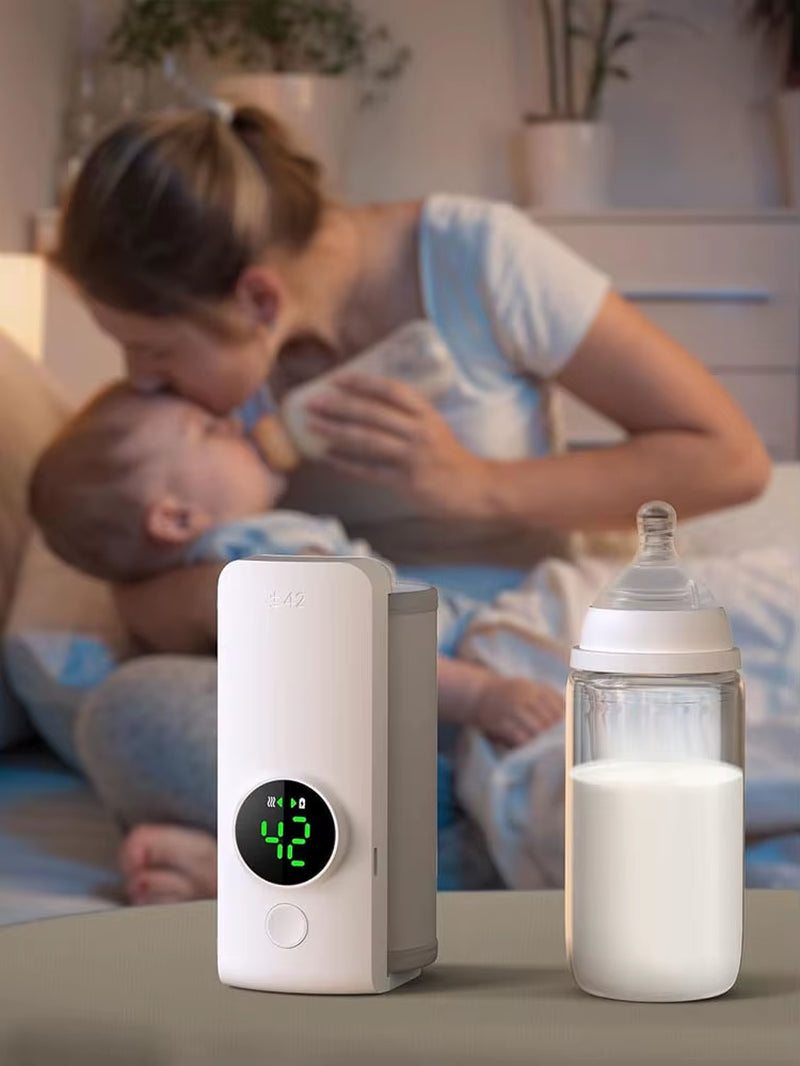 Cordless Milk Warmer with Temperature Control for Convenient Baby Feeding on the Go