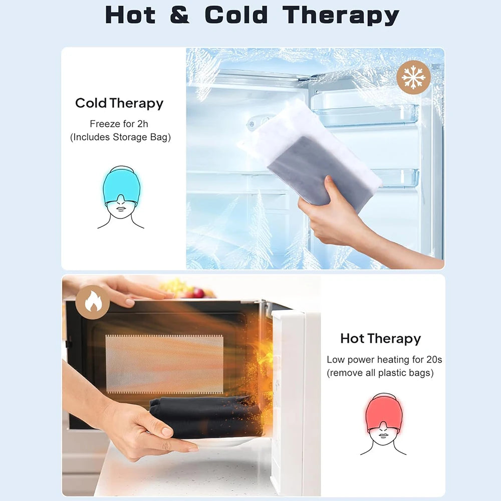 Opal & co Gel Ice Headache Migraine Relief Hat