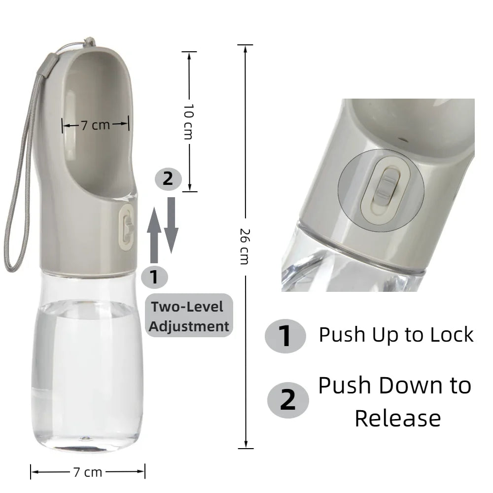 Opal&co Portable Dog Water Bottle for Small Large Dogs,Cat Leakproof Travel Drinking Bowl Pet Outdoor Water Dispenser