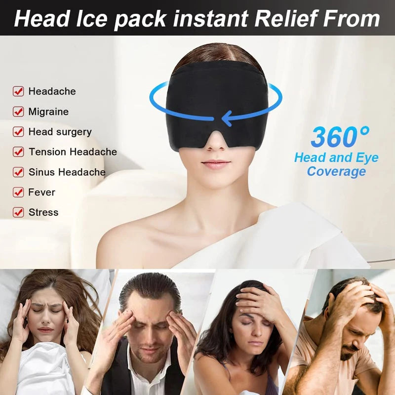 Opal & co Gel Ice Headache Migraine Relief Hat
