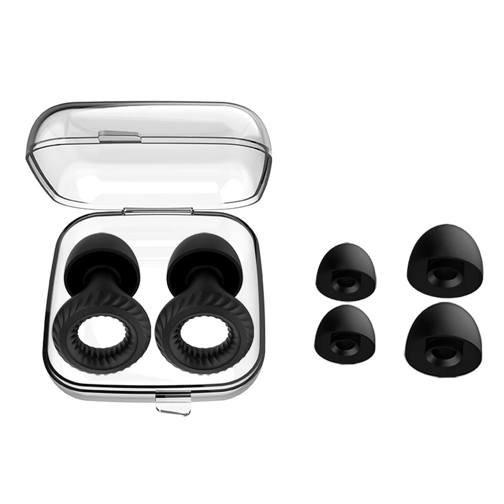 Opal & co Soft Silicone Ear Plugs for Noise Reduction Reusable Earplugs for Sleeping Working Swimming Ear Tips in XS/S/M/L