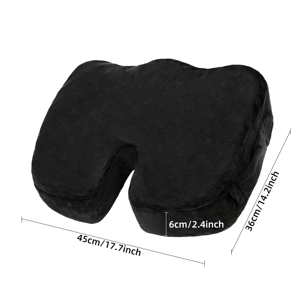 Comfortable breathable seat cushion, U-shaped design wave sponge massage cushion can relieve buttock pressure/coccyx pain