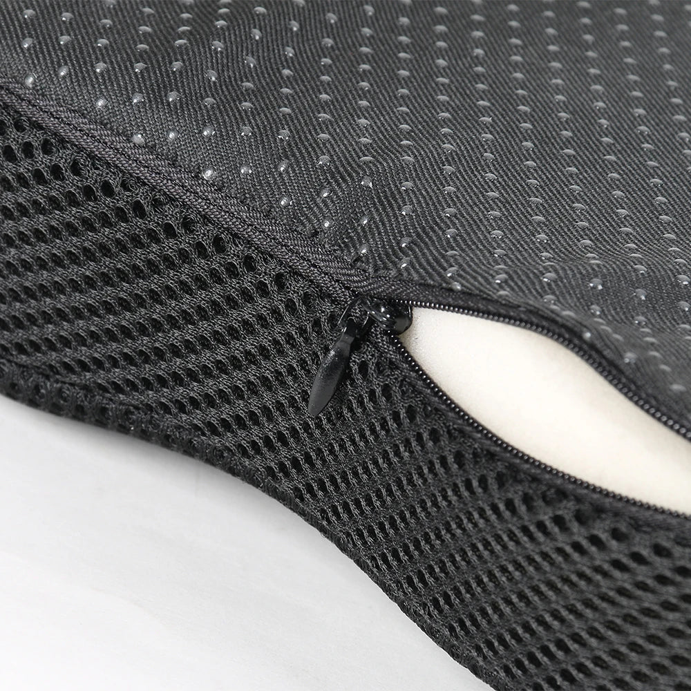 Comfortable breathable seat cushion, U-shaped design wave sponge massage cushion can relieve buttock pressure/coccyx pain