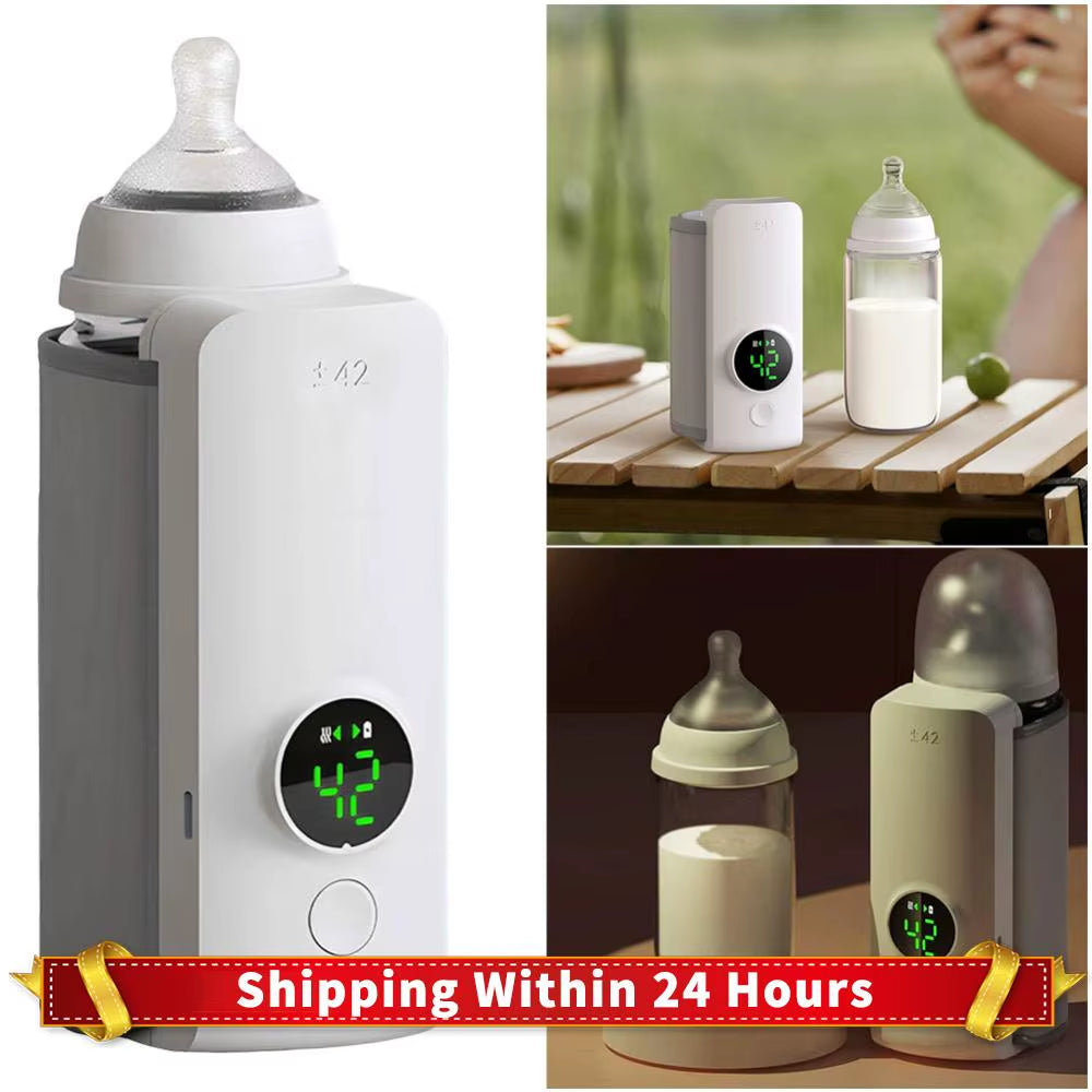 Cordless Milk Warmer with Temperature Control for Convenient Baby Feeding on the Go