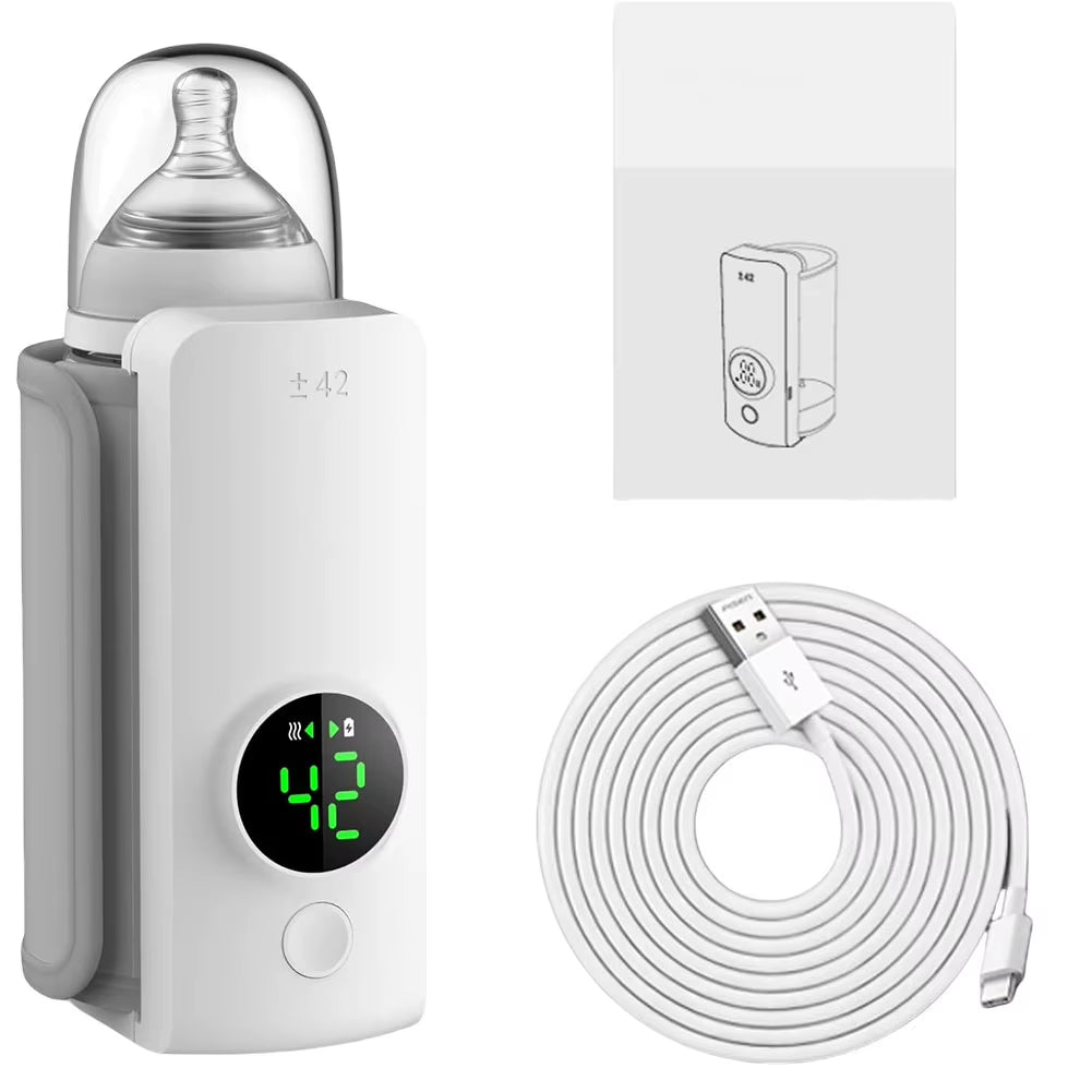 Cordless Milk Warmer with Temperature Control for Convenient Baby Feeding on the Go