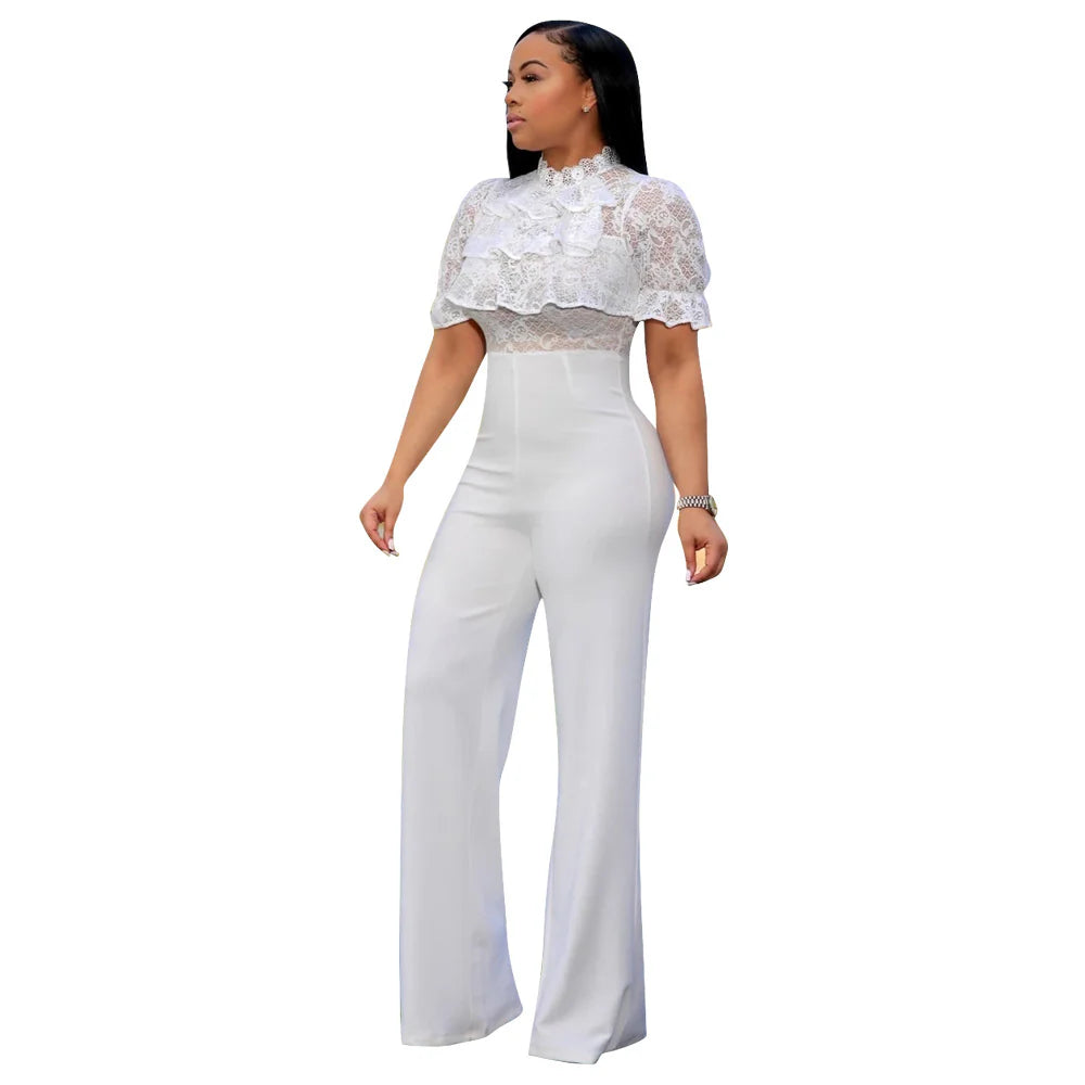 Elegant Chic High Waist Solid Tone Romper